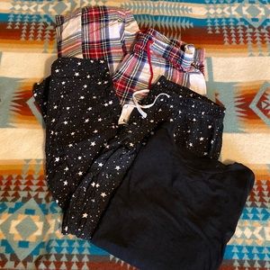 Old Navy Stars and Plaid Pajama Bundle